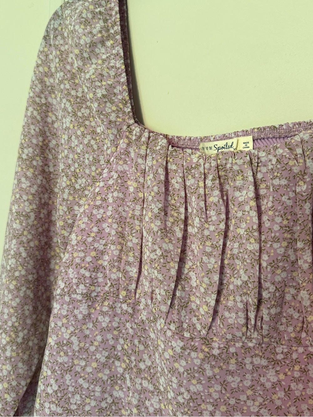 Lavender Floral Midi Dress